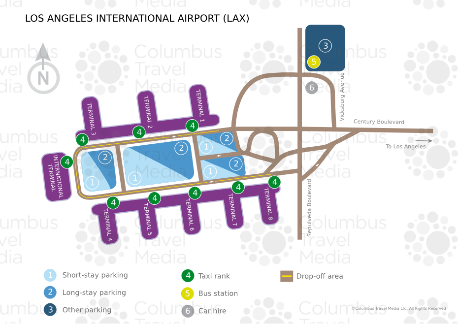 สนามบินลอส แองเจลลิส อินเตอร์เนชั่นแนล (LAX)   